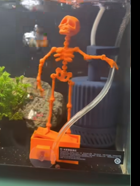 Dynamic Dancing Skeleton Aquarium Ornament