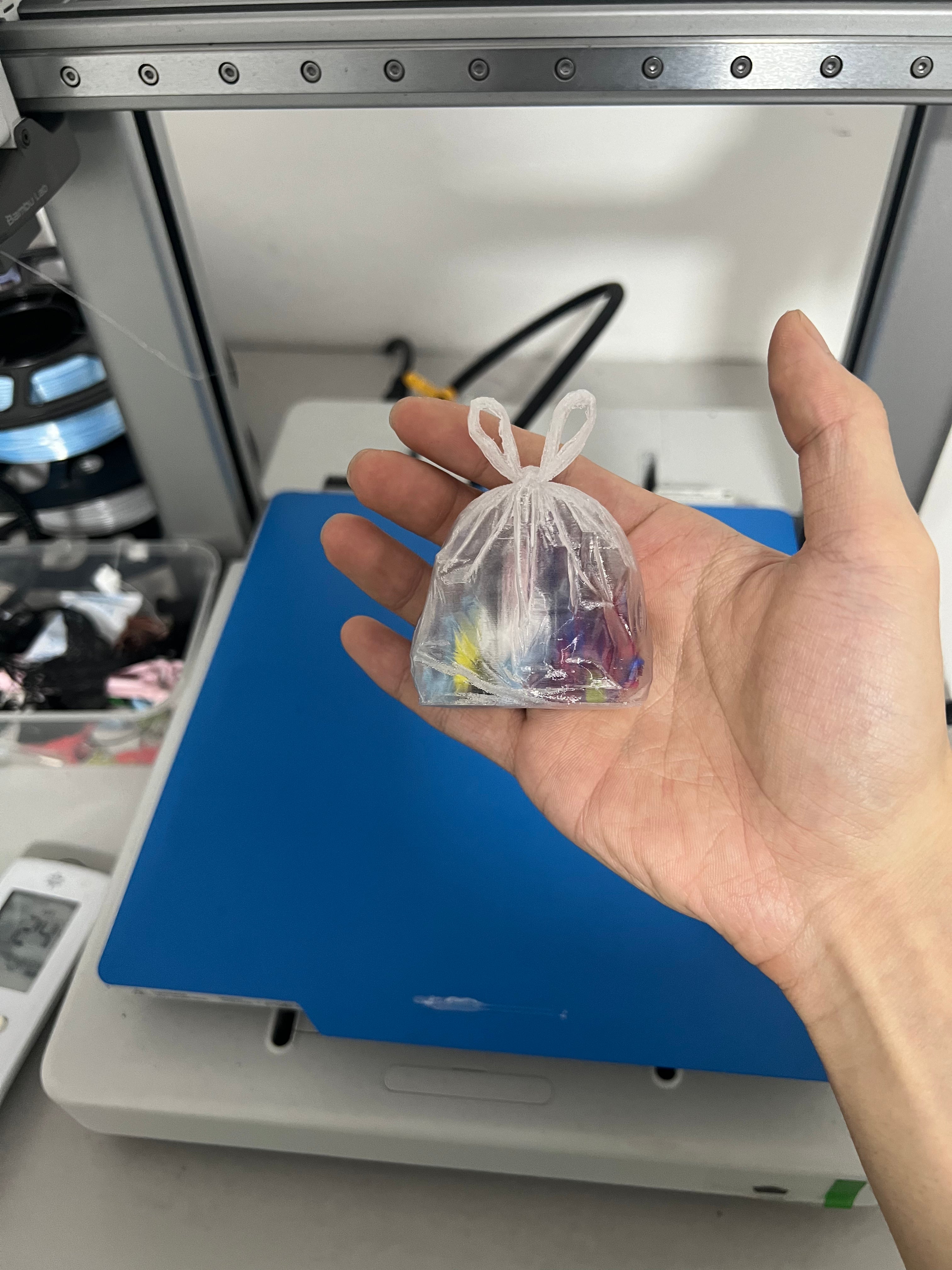Garbage bag charm