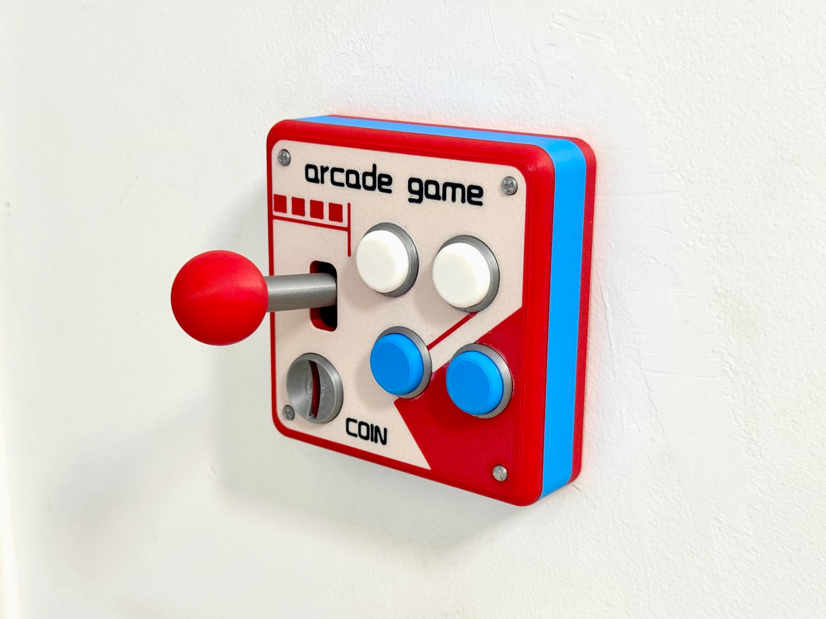 Retro Arcade Switch Plate Decor, Gaming Room Ornament, Novelty Gift for Friends